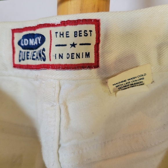 Old Navy White Jeans pockets zip fly Men's size 18 - Picture 4 of 9